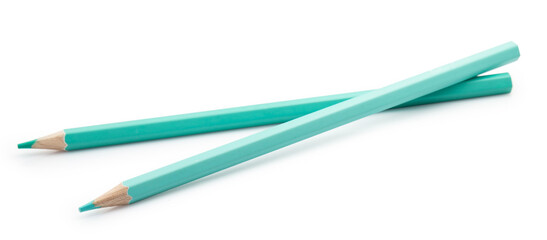 color pencil pastel isolated on white background