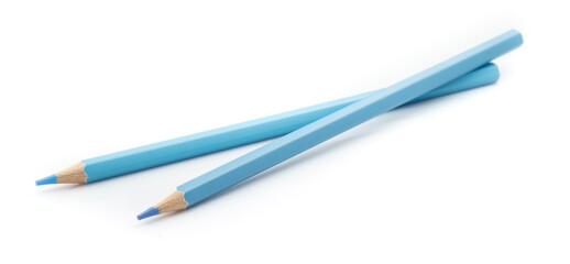 color pencil pastel isolated on white background