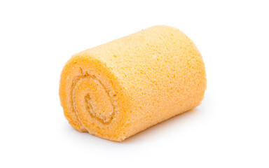 cake roll isolated on white background