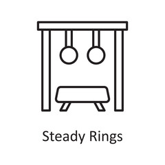Steady Rings vector outline Icon Design illustration. Sports And Awards Symbol on White background EPS 10 File