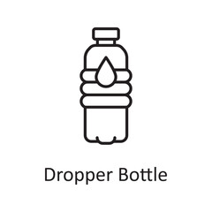 Dropper Bottle vector outline Icon Design illustration. Sports And Awards Symbol on White background EPS 10 File