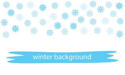 Abstract Christmas top snowflake seamless border