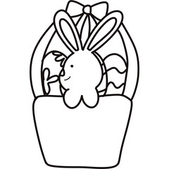 rabbit in a basket