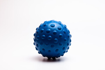 Fitness ball on white background