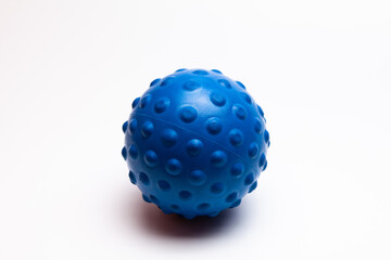 Fitness ball on white background