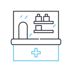 moisturizer line icon, outline symbol, vector illustration, concept sign
