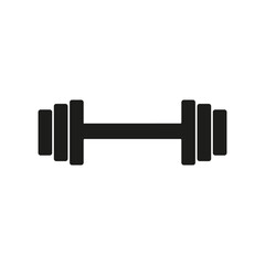 Dumbbell icon vector set. barbell illustration sign collection. body-building symbol. Sport logo.