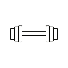 Dumbbell icon vector set. barbell illustration sign collection. body-building symbol. Sport logo.