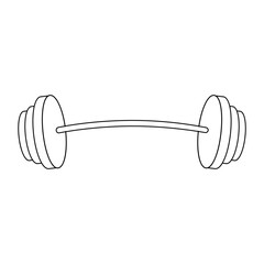 Dumbbell icon vector set. barbell illustration sign collection. body-building symbol. Sport logo.