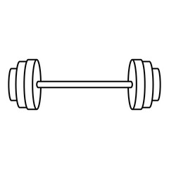 Dumbbell icon vector set. barbell illustration sign collection. body-building symbol. Sport logo.