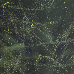 Green, blue, and yellow textured abstract background. 