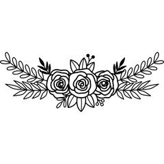 Flower Outline Illustration