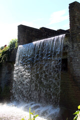 waterfall in summer 