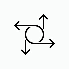 Flexible Icon. Flexibility Symbol - Vector.  