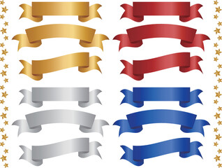 高級感のある4色のリボン12種セット