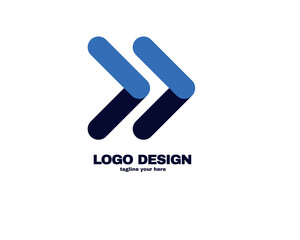Obraz premium modern and simple design concept . Logo with simple and gradient color template logo for company vector file eps 10.
