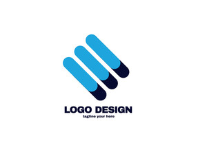 Obraz premium modern and simple design concept . Logo with simple and gradient color template logo for company vector file eps 10.