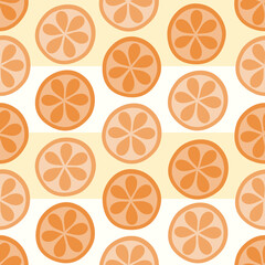 Seamless tartan plaid pattern in Orange Summer
