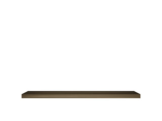 Wooden shelf. Online store shelf. Bookstore shelf.