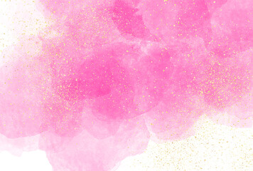 背景素材_水彩テクスチャ_ピンク