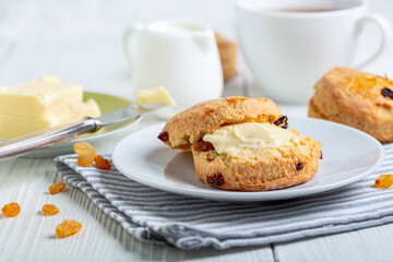 Homemade English scones.