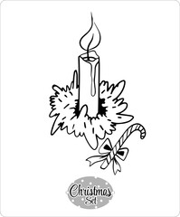 Contour illustrations, art on a transparent background from the 