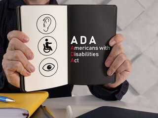 Americans with Disabilities Act ADA is shown using the text