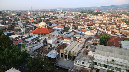 Obraz premium the beauty of the city of Malang in the morning