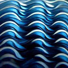 Blue liquid waves abstract bright background