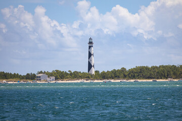 Cape Lookout Lighthouse on the Outer Banks of North Carolina