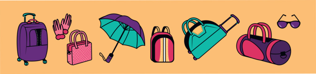 Leather goods for travel and everyday life.