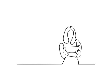 business woman holding tablet standing taking notes. woman ordering online while standing orders from tablet