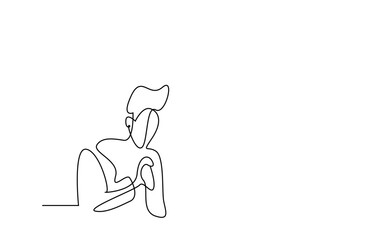 confused opportunistic excited man rubbing his hands