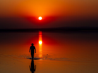 Lake Salt is the second largest lake in Turkey