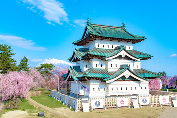 Fototapeta na wymiar Hirosaki Castle, Chinese architecture, Landmark