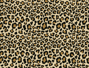 
leopard print vector design animal seamless pattern