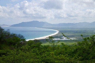 view of the sea from the mountain