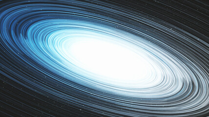 Blue Light Black Hole on Galaxy Background.planet and physics concept design,vector illustration.