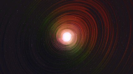 Dark Black hole on Galaxy background with Milky Way spiral,Universe and starry concept desig,vector