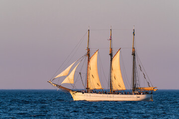 Fototapeta premium Segelschiff auf der Ostsee während der Hanse Sail in Rostock