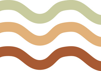 Minimalist abstract Boho art shapes, nature art shapes style