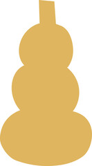 Obraz premium Minimalist boho abstract nature art shapes doodle vase flower and leaves