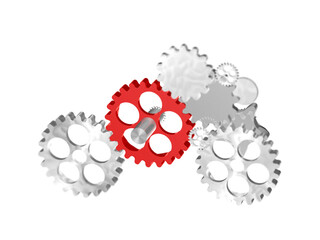 gear Technology setting concept background