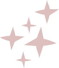 Minimalist abstract nature art shapes . Pastel color doodle