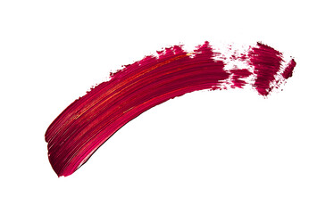 brushstroke, acrylic paint, bordeaux, with gold, on a white background, horizontal,