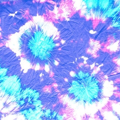 Purple Psychedelic Texture. Bright Shirt Spiral.