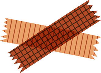 washi tape with multicolored patterns,illustration