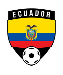 Ecuador Shield Team Badge for Football Tournament