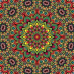 Abstract festive colorful floral vector ethnic tribal pattern and Doodle vintage Violet lace Doodle Ethnic Festive Abstract Vector Pattern