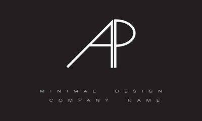 AP or PA Minimal Logo Design 